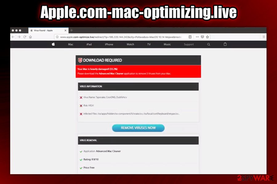 Apple.com-mac-optimizing.live promotions