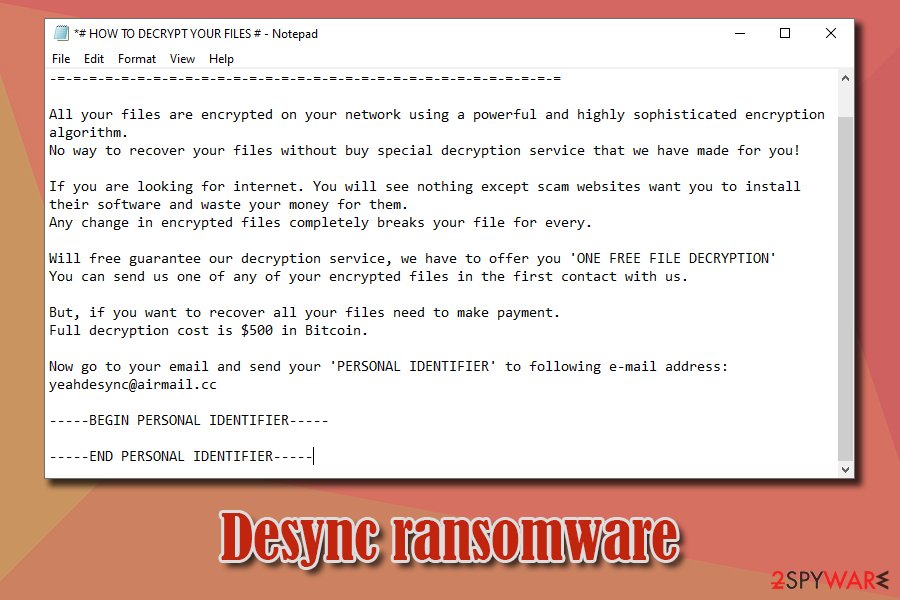 Desync ransomware