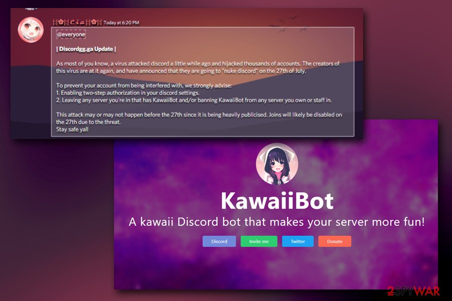 KawaiiBot virus is a hoax