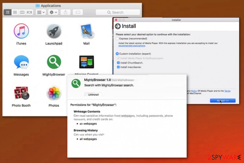 Mighty Browser adware
