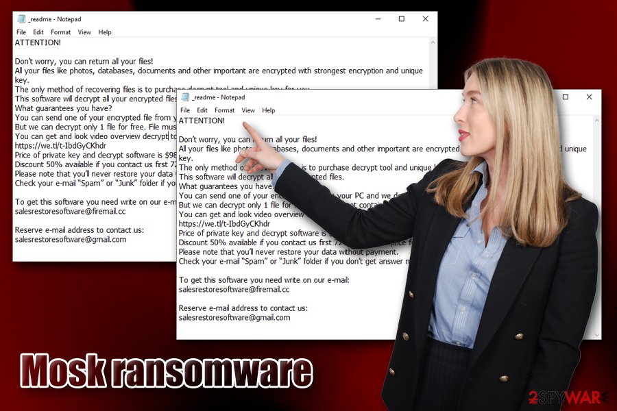Mosk ransomware virus