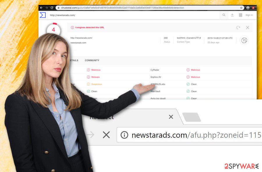 Newstarads.com virus