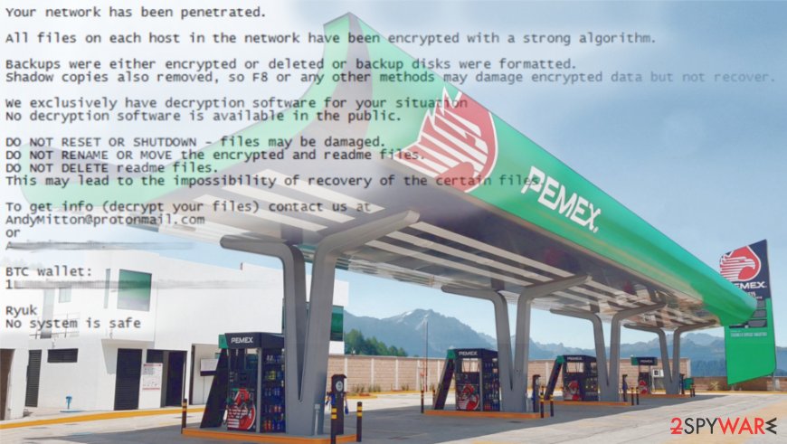 Pemex had to disable servers due to Ryuk virus