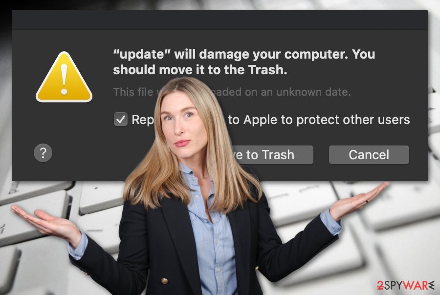 Will damage your computer. You should move it to the Trash virus
