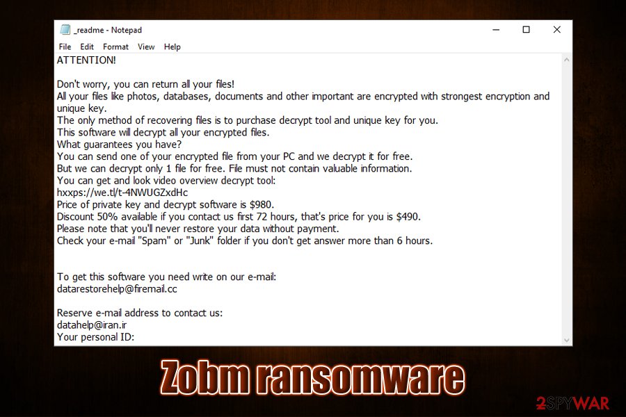 Zobm ransomware