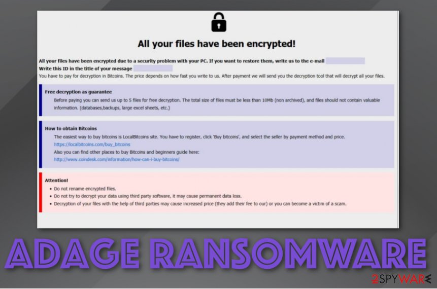 Adage ransomware virus