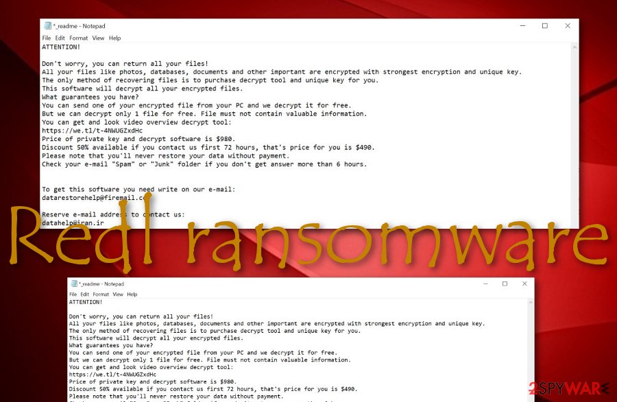 Redl ransomware virus