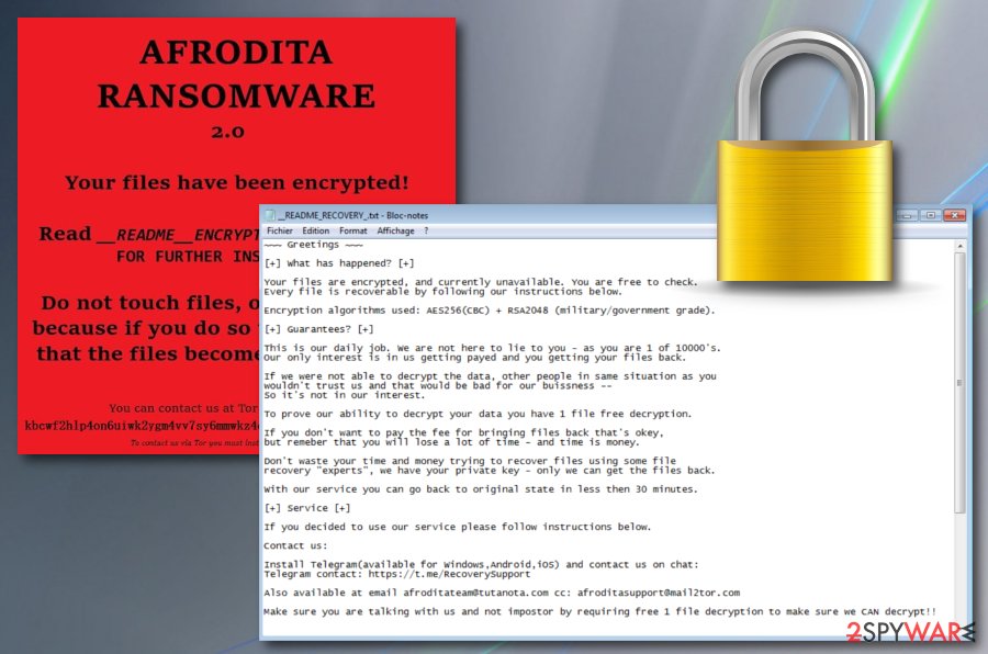 Afrodita ransomware