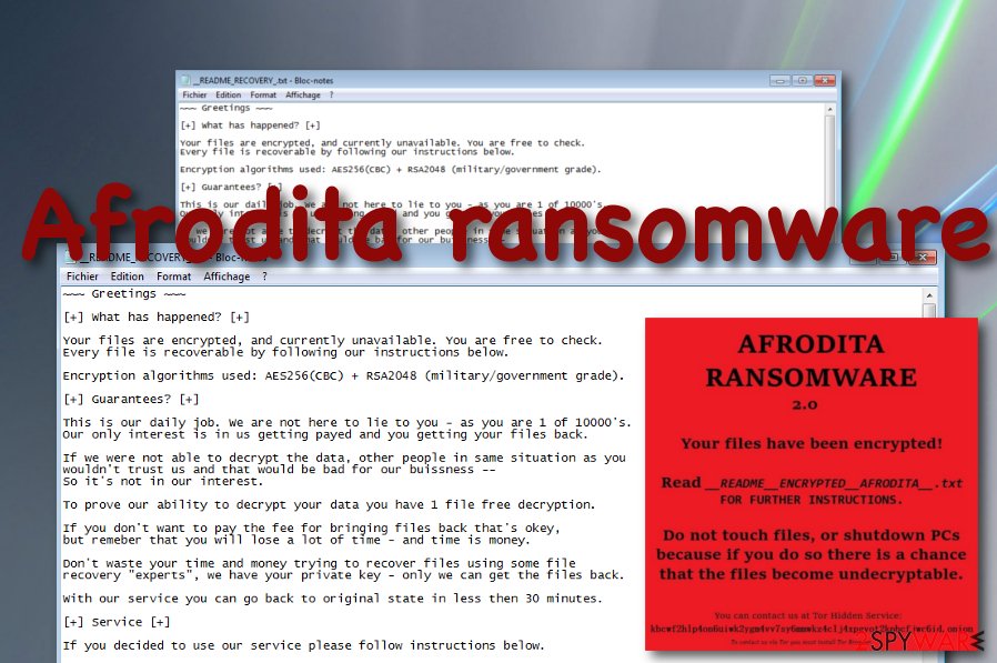 Afrodita ransomware virus