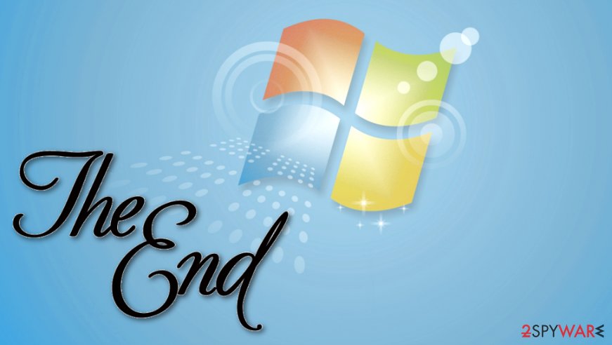 Microsoft ends the support for Windows 7