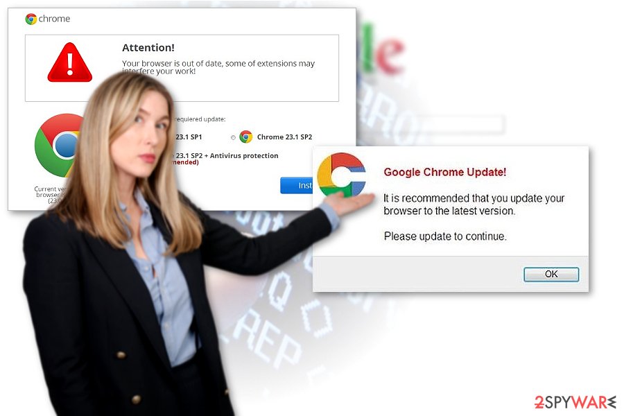 Chrome redirect virus sample