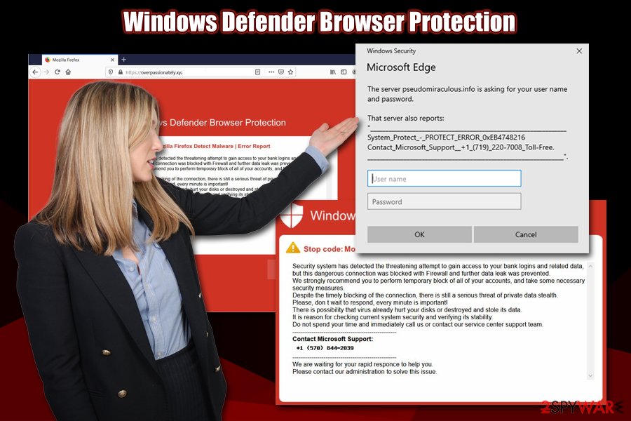 Windows Defender Browser Protection scam
