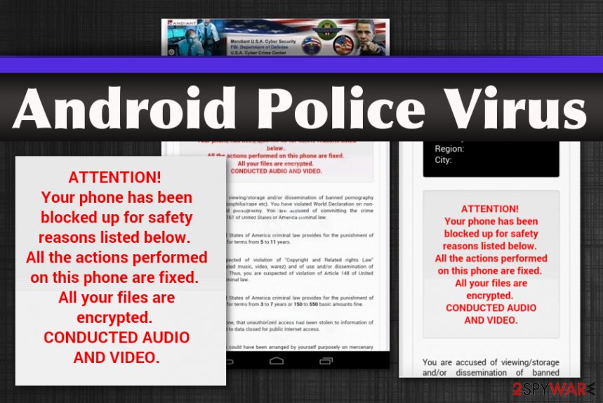 Android Police lockscreen virus