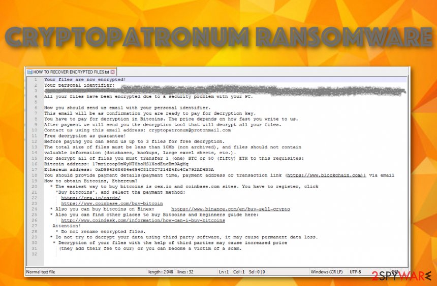 CryptoPatronum malware