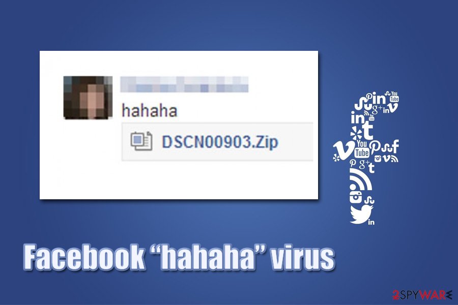 Facebook "hahaha" virus