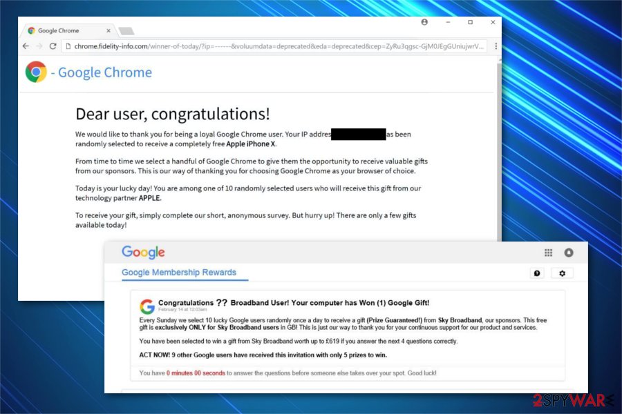 Google Prize scam image