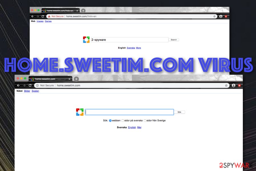 Home.sweetim.com potentially unwanted program