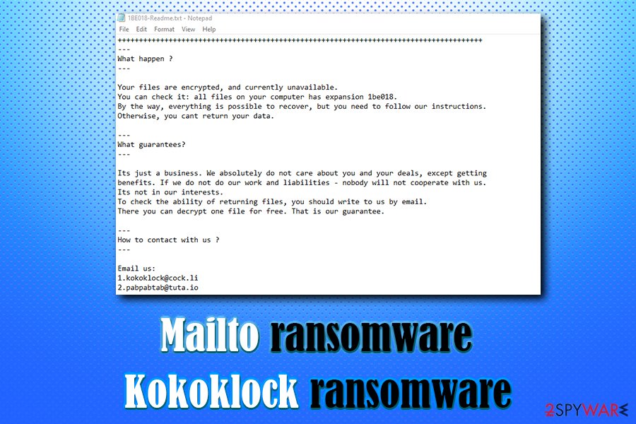 Mailto ransomware