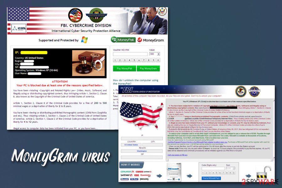 MoneyGram virus versions