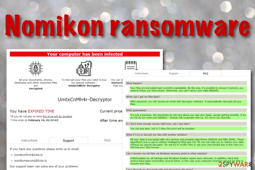 Nomikon ransomware virus