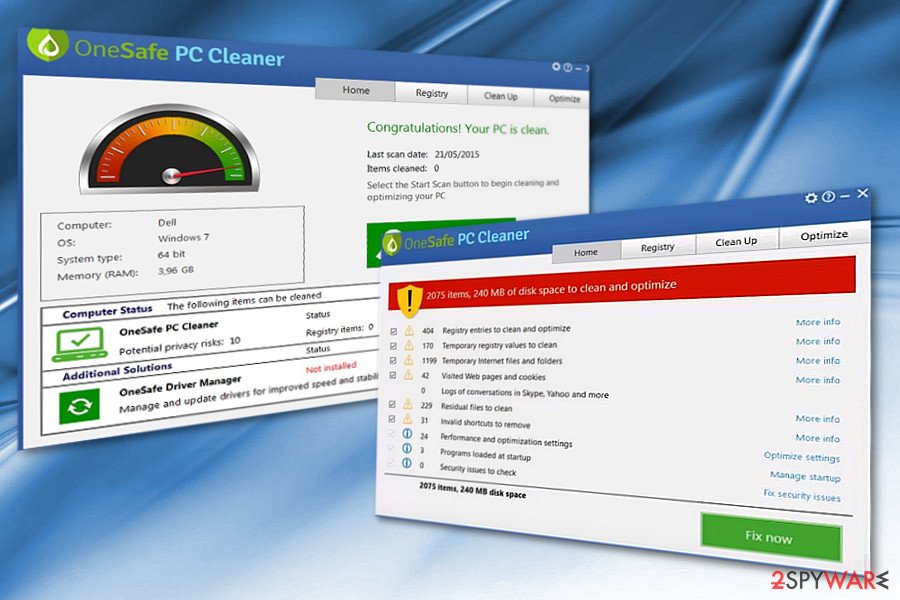 The illustration of OneSafe PC Cleaner 