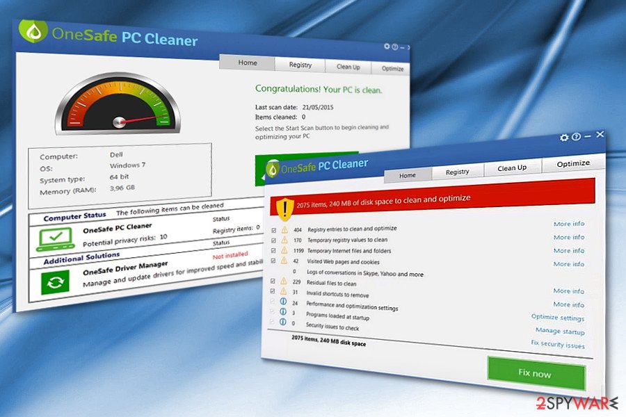 The illustration of OneSafe PC Cleaner 