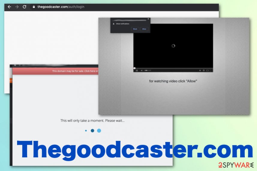 Thegoodcaster.com pop-up
