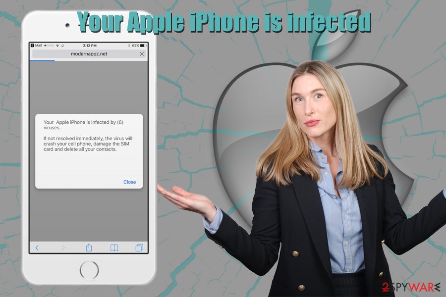 Your Apple iPhone is infected scam