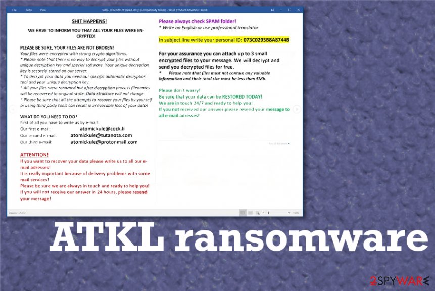 ATKL ransomware