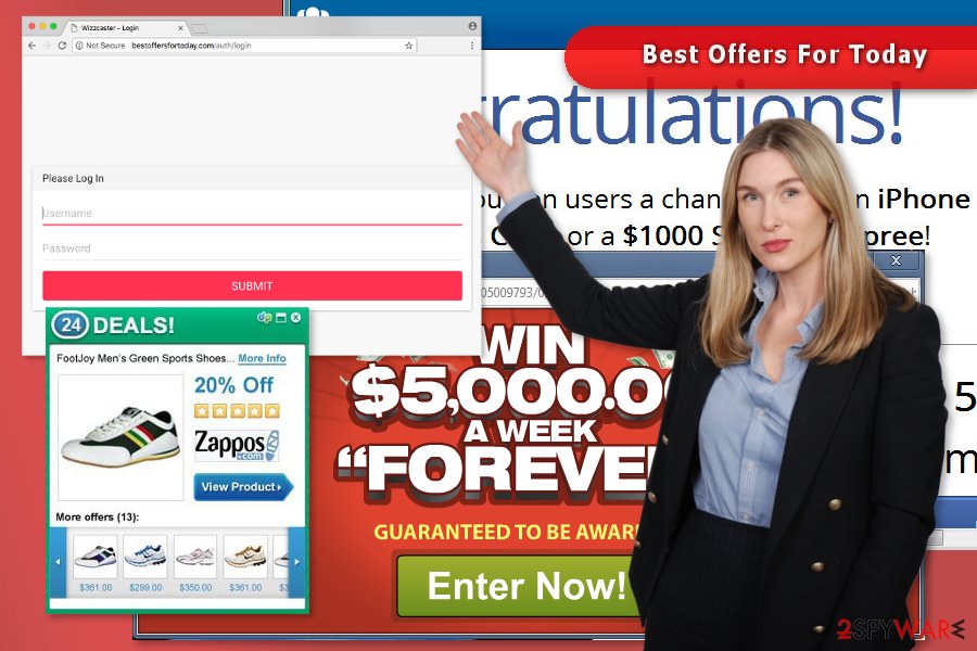 The picture of "Best Offers For Today" pop-up virus