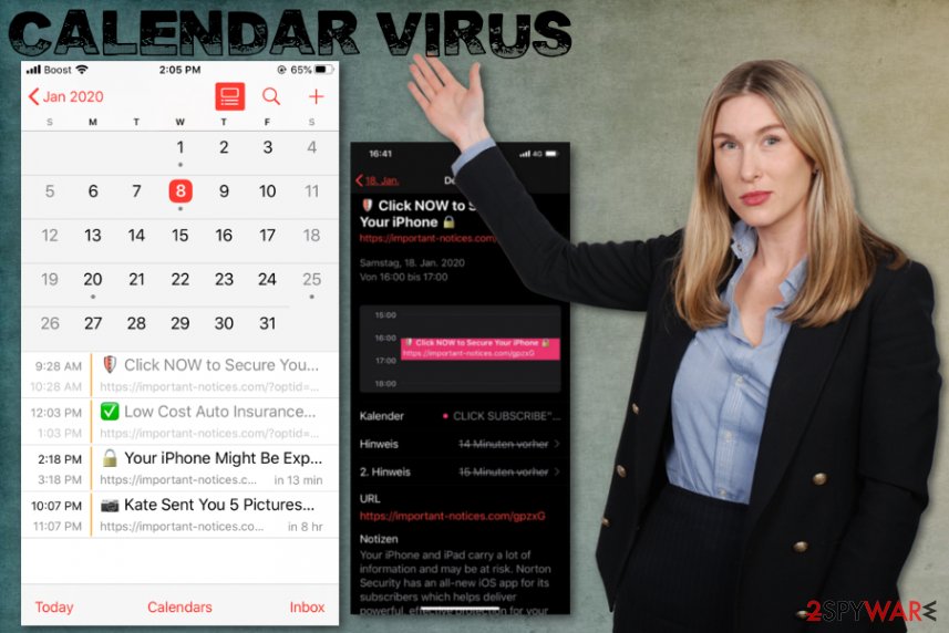 iPhone Calendar virus