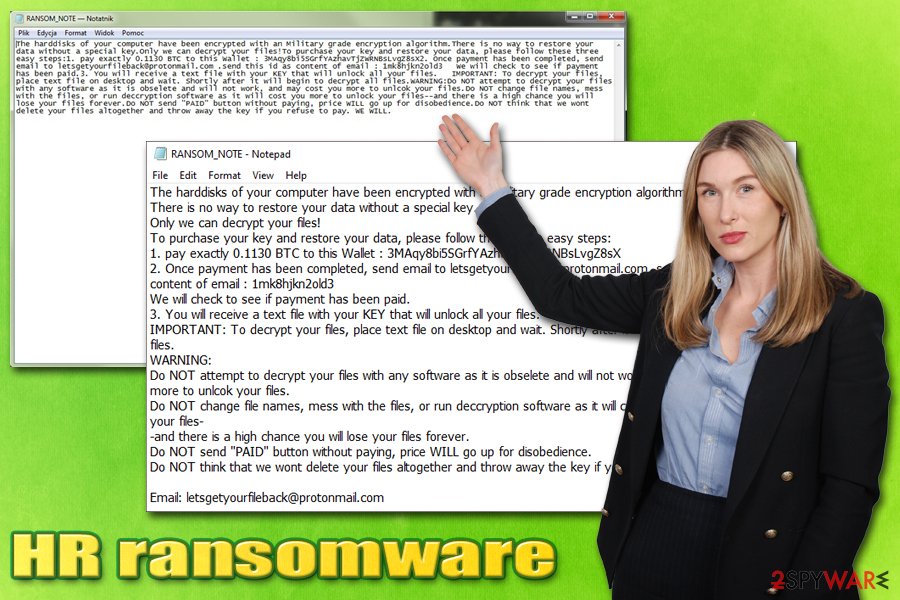 HR ransomware virus