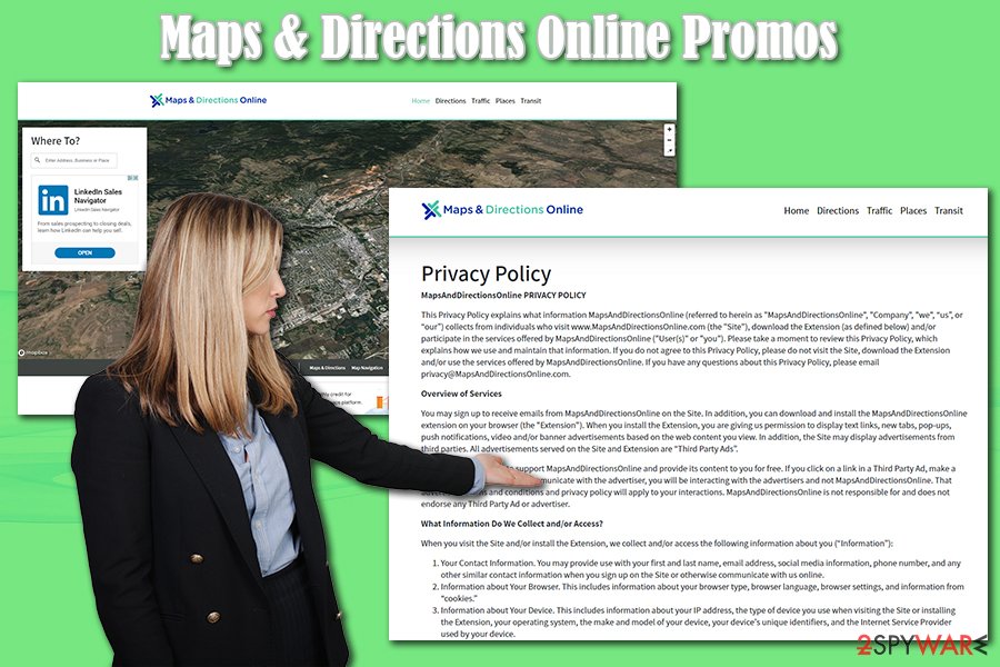 Maps & Directions Online Promos adware