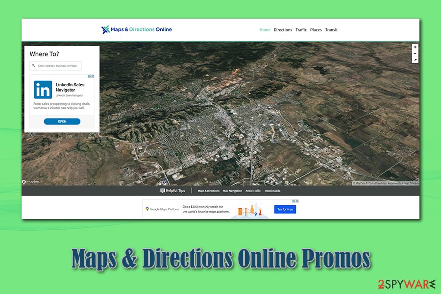 Maps & Directions Online Promos