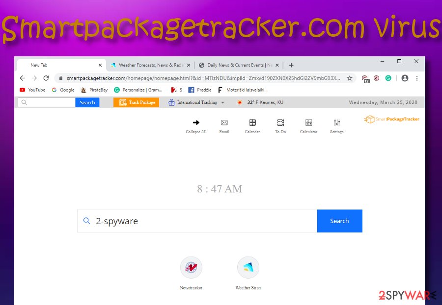 Smartpackagetracker.com virus