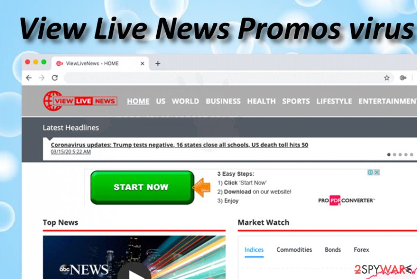 View Live News Promos adware