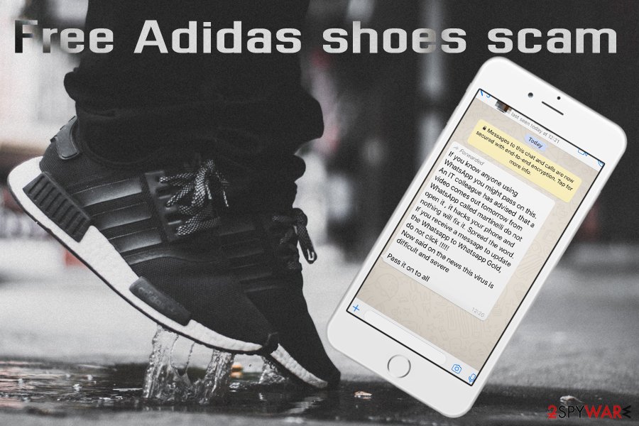Free Adidas shoes scam