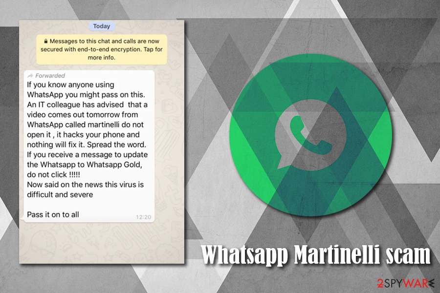 Whatsapp Martinelli scam
