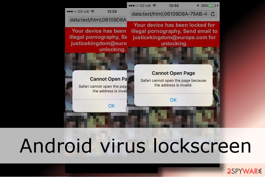 Android virus lock screen