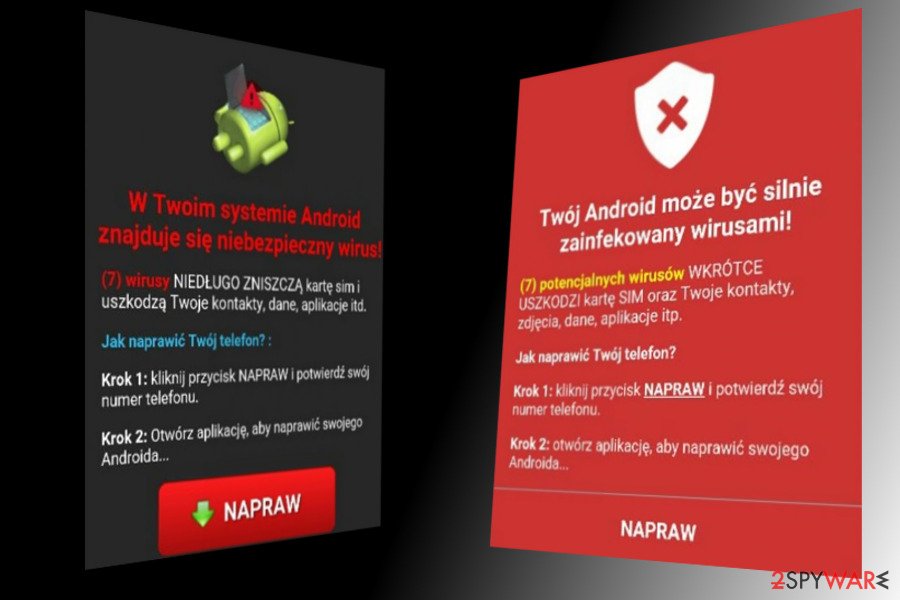 Android virus can target various countries