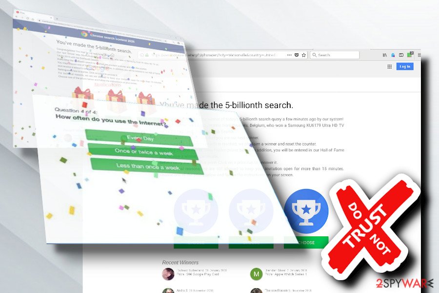 Chrome search contest 2020 adware