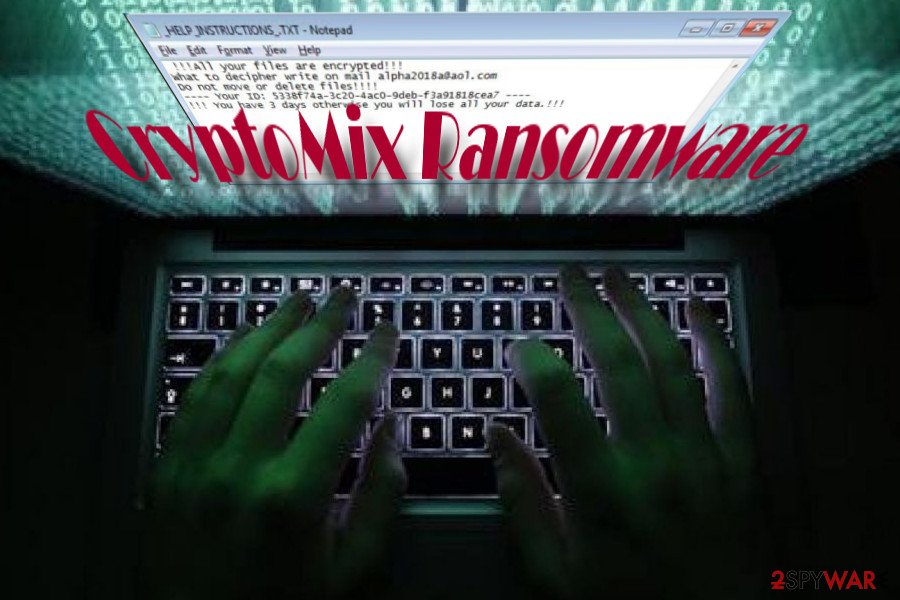 CryptoMix ransomware illustration