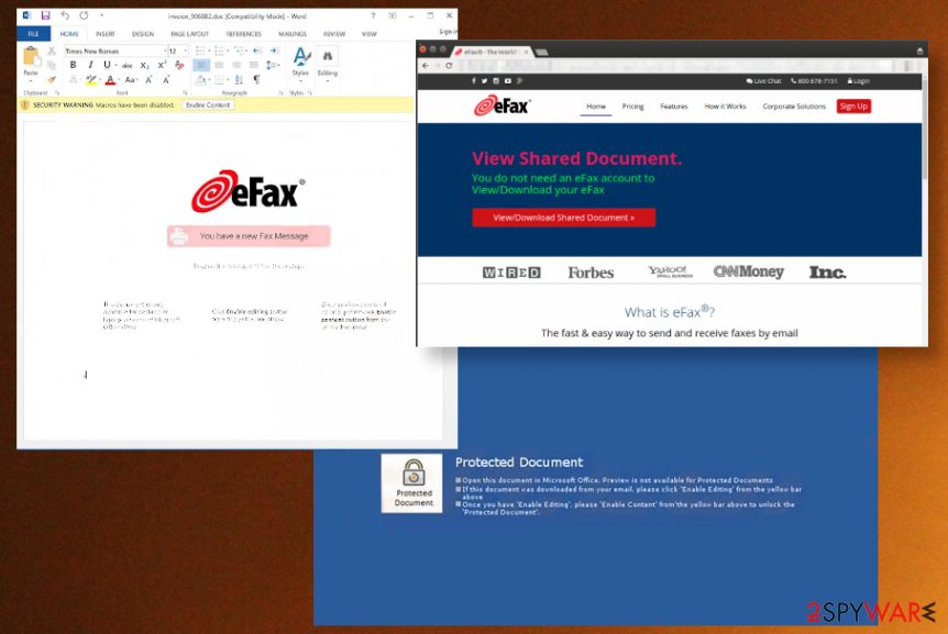 eFax email phishing campaign