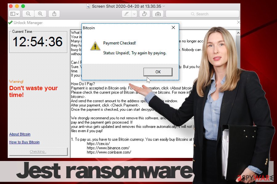 Jest ransomware countdown