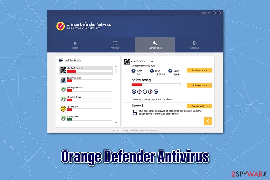 Orange Defender Antivirus