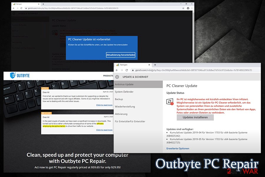 Outbyte PC Repair rogue affiliates