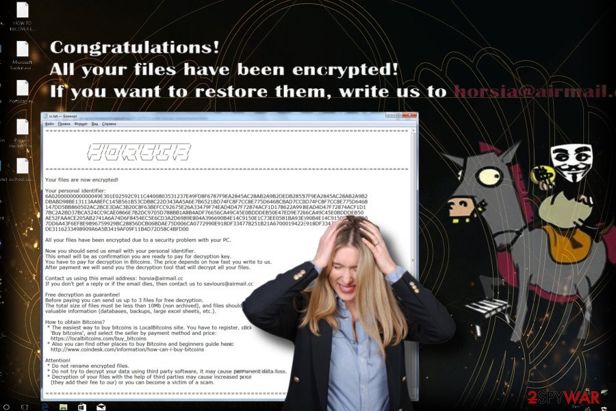 Scarab-Horsia ransomware version