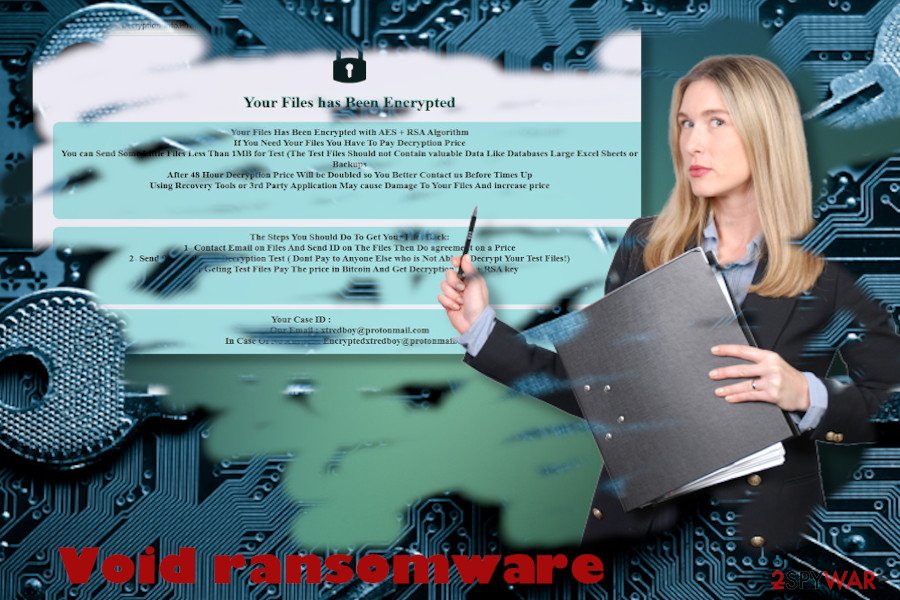 Void ransomware printscreen