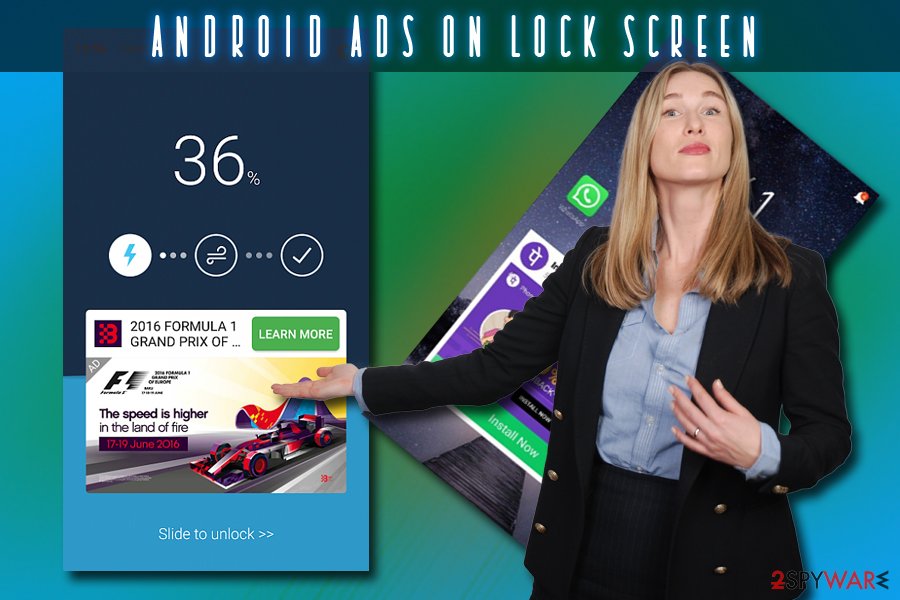 Android ads on lock screen virus