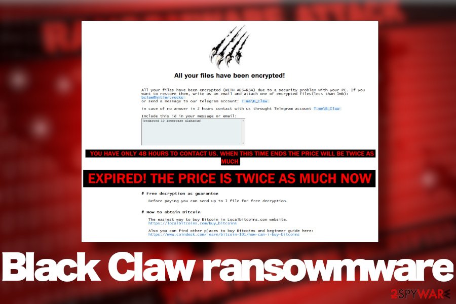 Black Claw ransomware